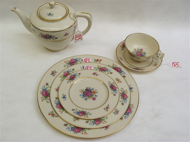 Appraisal: LENOX FINE CHINA SET pieces in the Lenox Rose pattern