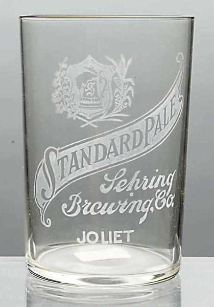 Appraisal: Sehring Brewing Co Acid-Etched Beer Glass Solid example with just