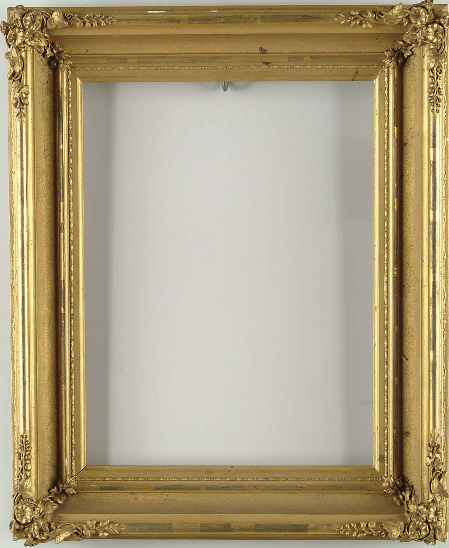 Appraisal: GESSO DECORATED TH CENTURY GILT FRAME SIZE Inside dimension is