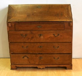 Appraisal: An Edwardian walnut bureau cm wide cm deep cm high