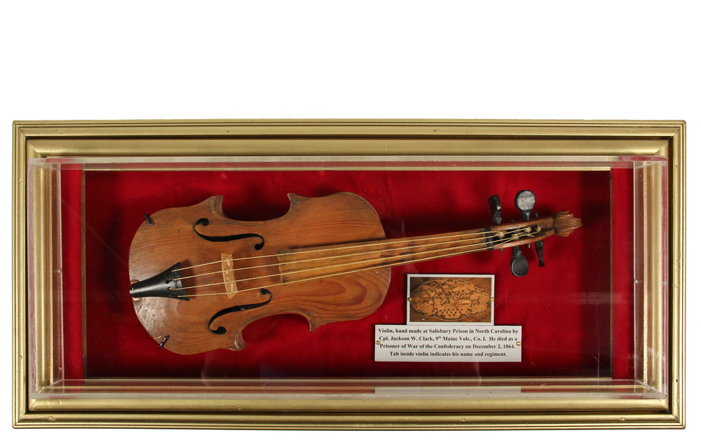 Appraisal: CIVIL WAR POW MADE MUSICAL INSTRUMEMNT - Hand Made Violin