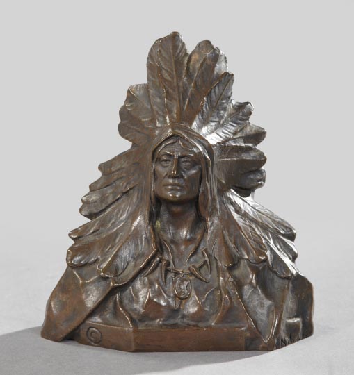 Appraisal: Manner of Alexander Weinman American - Native American Chief in