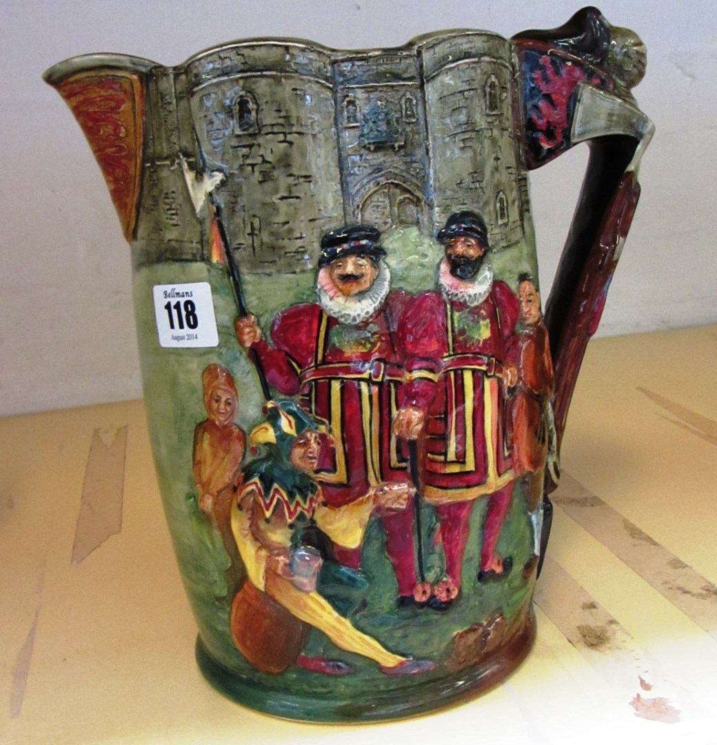 Appraisal: A Royal Doulton jug by Charles Noke and Harry Fenton