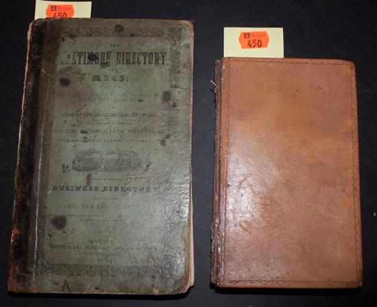 Appraisal: City Directories Two items S J Matchett ''Baltimore Director or