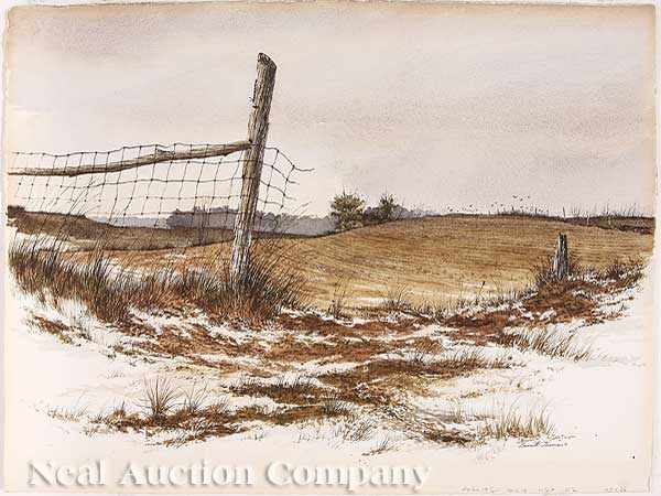 Appraisal: Emmitt Thames American Mississippi b The Field watercolor on paper