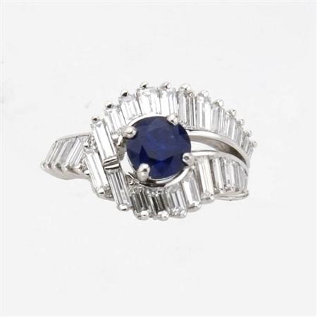 Appraisal: Sapphire and Diamond Ring Estimate -