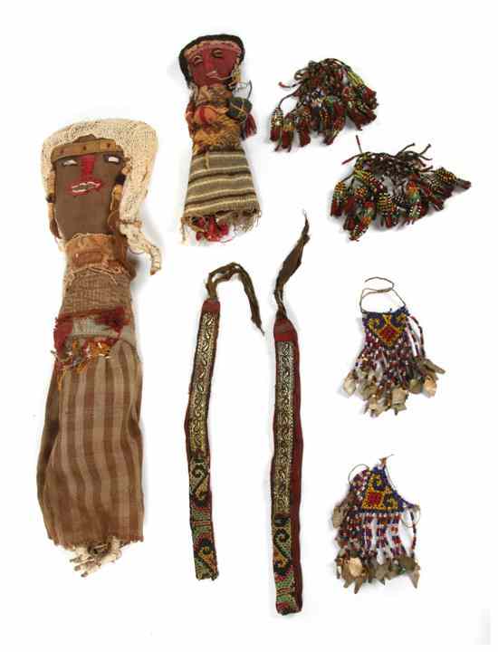 Appraisal: A Group of Beaded Jewelry comprising two pairs of beaded