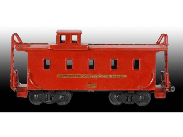 Appraisal: Pressed Steel Buddy L Railroad Caboose Toy Description Red Circa