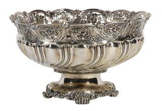 Appraisal: American Tiffany Company Renaissance style sterling silver presentation centerpiece -