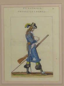 Appraisal: An antique print titled De Bataille Prenez la Charge x