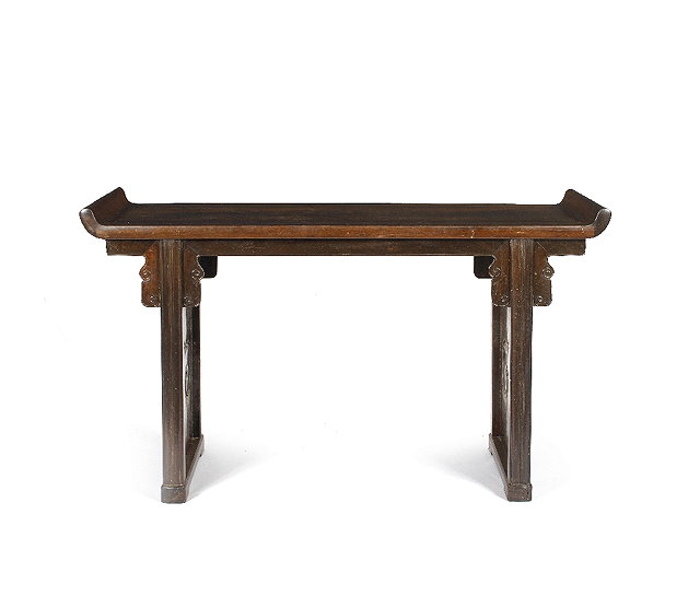 Appraisal: A Chinese hardwood altar table th th Centurywith panel sides