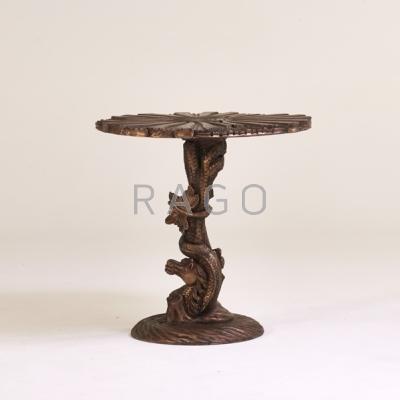 Appraisal: WITCO Center table United Kingdom s Carved and polychromed wood