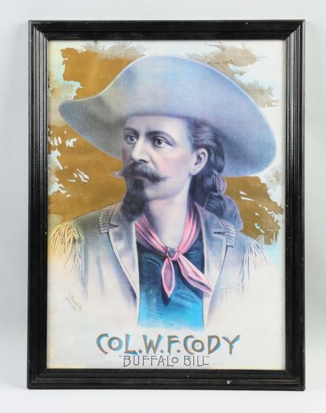 Appraisal: Buffalo Bill Poster This poster depicts Buffalo Bill Some color