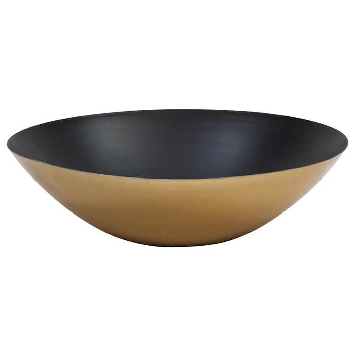 Appraisal: Habitat International planter large bowl-shaped form with brass plated exterior