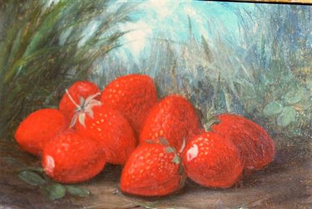 Appraisal: Paul LaCroix French American - Still Life with Strawberries Estimate