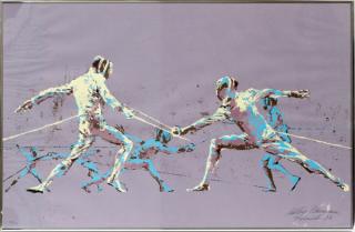 Appraisal: LEROY NEIMAN SERIGRAPH LEROY NEIMAN SERIGRAPH H W OLYMPIC FENCING