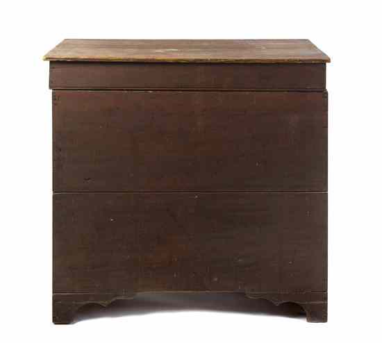 Appraisal: An American Pine Chest having a paneled pine body with