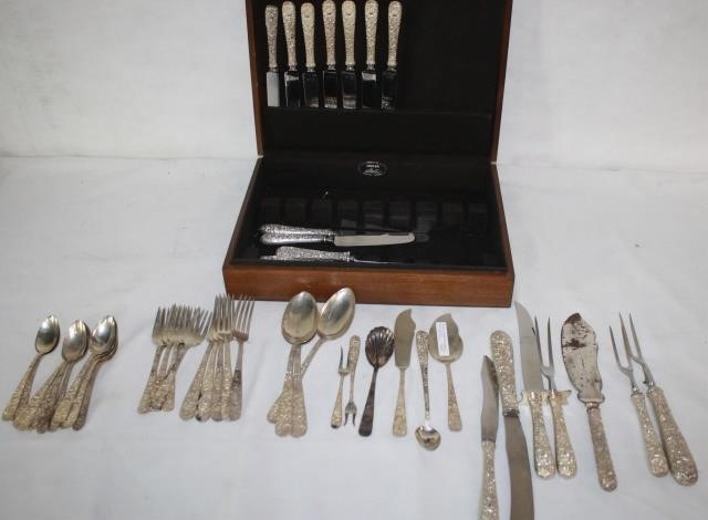 Appraisal: -PIECE STERLING SILVER FLATWARE SET BY S KIRK SON VERY