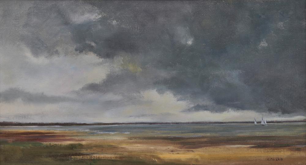 Appraisal: ANNE PACKARD American b Storm Brewing oil on canvas signed