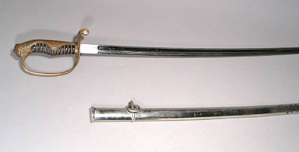 Appraisal: A Japanese Type company grade officer's kyu-gunto sword With inch