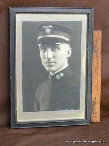 Appraisal: Antique Military Portrait Photo - Signed and Dated -See photos