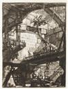 Appraisal: GIOVANNI B PIRANESI The Round Tower Etching engraving sulphur tint