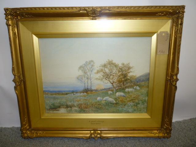 Appraisal: DAVID BATES - A Quiet Evening watercolour signed and dated