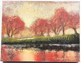 Appraisal: FORD SMITH AMERICAN TH CENTURY PAINTINGAutumn's Red Passion Signed lower