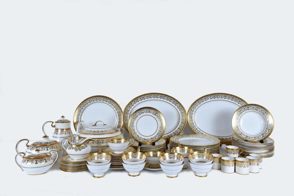 Appraisal: ENGLISH EIGHTY-SEVEN PIECE PORCELAIN DINNER SERVICEAynsley Early th Century Marked