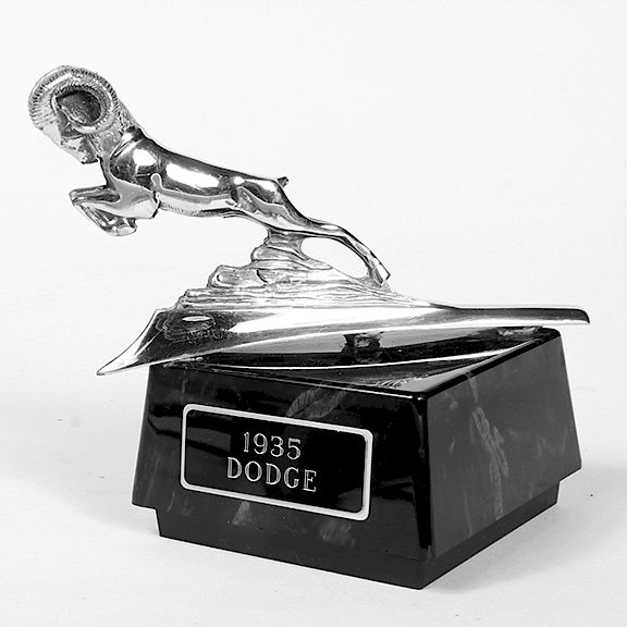 Appraisal: Dodge Mascot Hood Ornament - A full body chrome Dodge