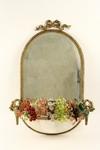 Appraisal: MIRROR - French brass and marble wall mirror ca Arched