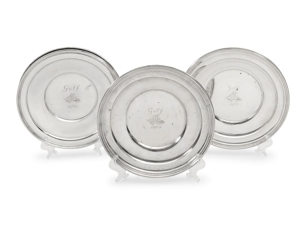 Appraisal: Eight American Silver PlatesDiameter inches Eight American Silver Plates S