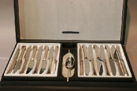 Appraisal: Two boxed sets of stainless steel flatware