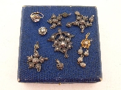 Appraisal: A mixed lot of th century rose cut diamond jewellery