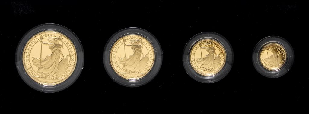 Appraisal: ELIZABETH II GOLD PROOF BRITANNIA COLLECTION cased g