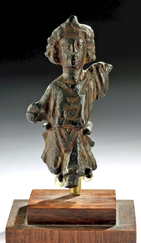 Appraisal: Roman Bronze Lar - Household God Roman Imperial Period ca