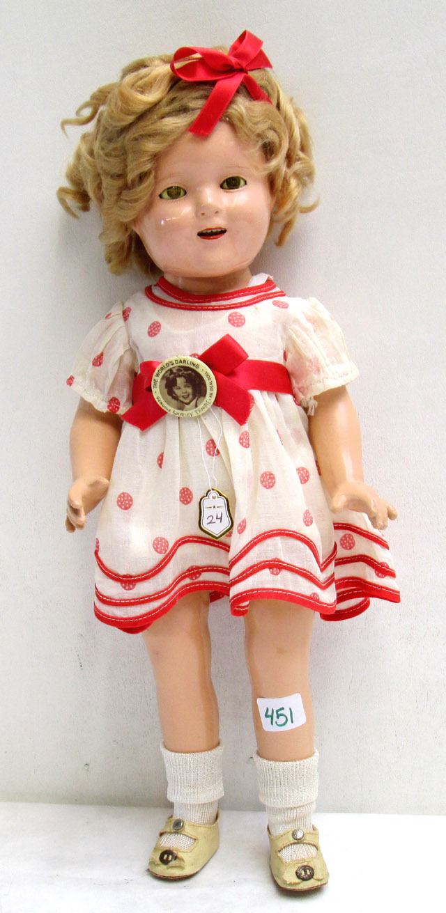 Appraisal: COMPOSITION SHIRLEY TEMPLE DOLL by Ideal inspired by the movie