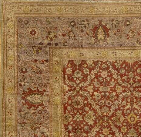 Appraisal: LARGE TURKISH CARPET Approx ft in x ft in