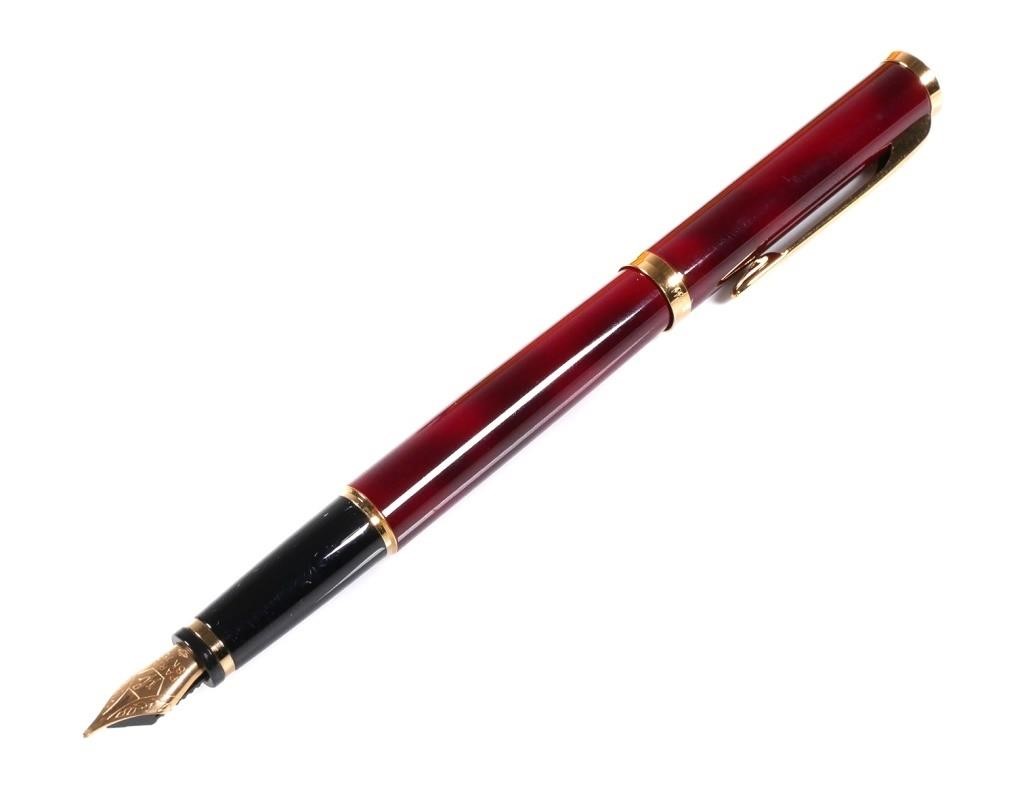 Appraisal: Waterman Preface red marble lacquer K gold nib fountain pen