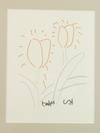 Appraisal: COLOR INK DRAWING - ' Tulips ' by David Hockney