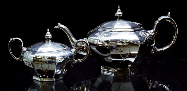 Appraisal: A James Dixon silver plate tea and coffee service including