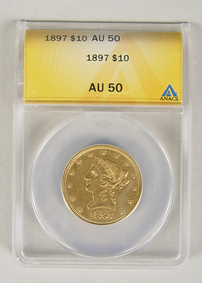 Appraisal: Liberty Head Gold Coin Certified by ANACS AU This coin