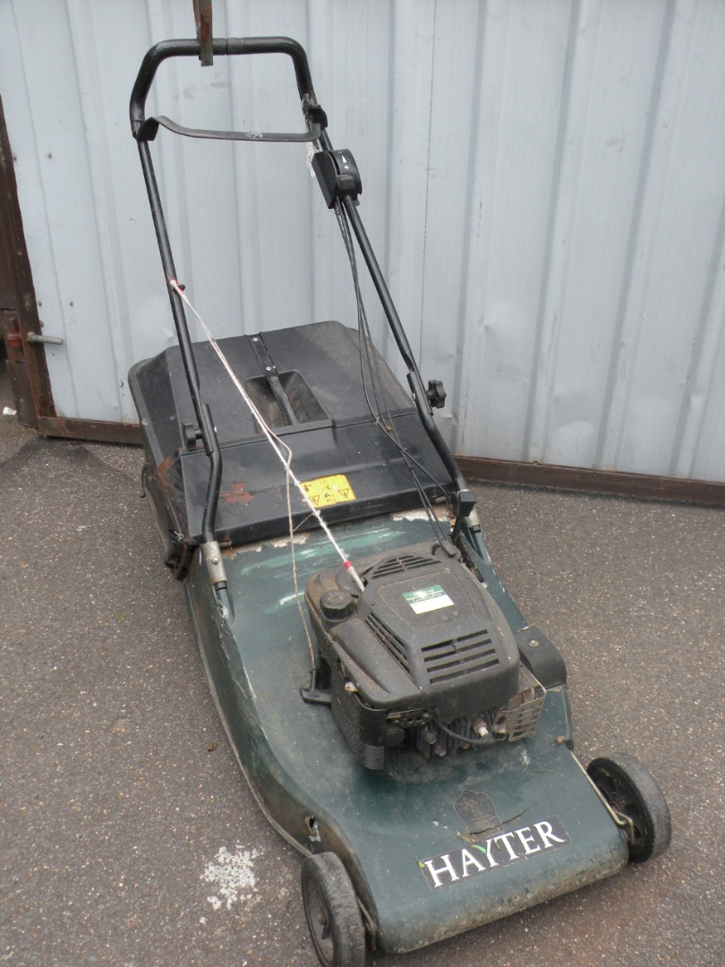 Appraisal: A Hayter rotor mower in green cm wide AF