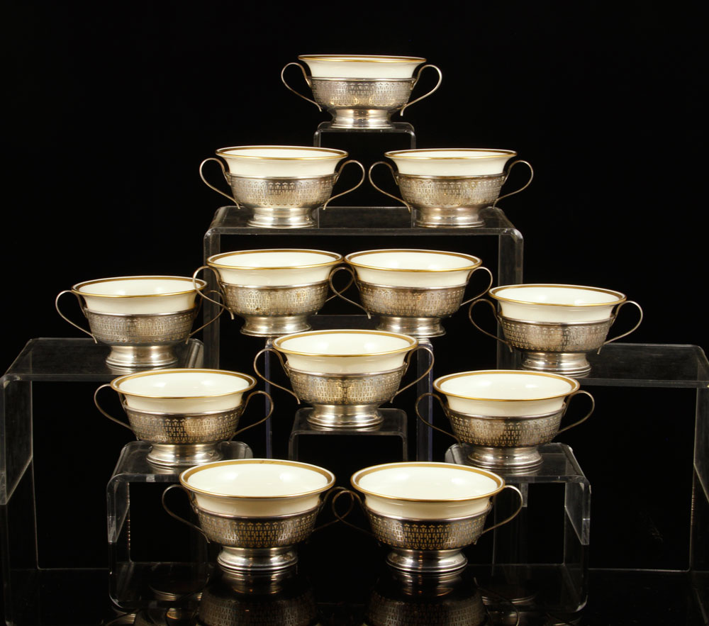 Appraisal: - Lenox Bouillon Cups Set of twelve Lenox bouillon cups