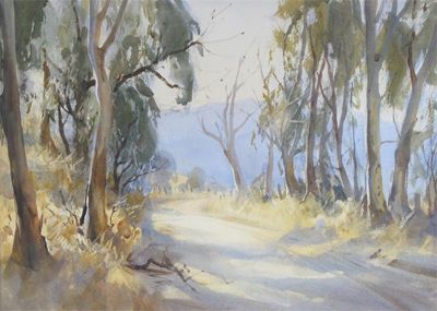 Appraisal: Attributed to John Salvana Australian - A road through the