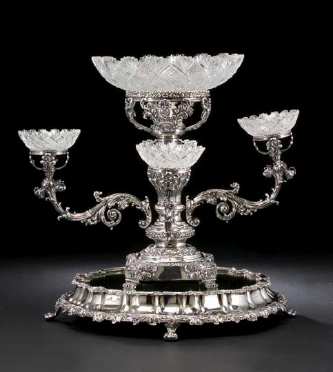 Appraisal: Victorian Silverplate Plateau third quarter th century of circular form