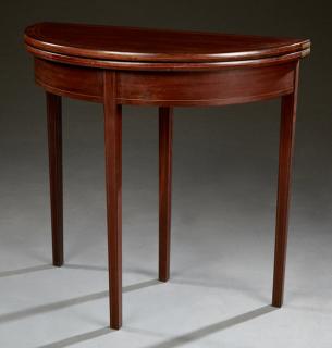 Appraisal: American Federal Style Inlaid Mahogany Games Table American Federal Style