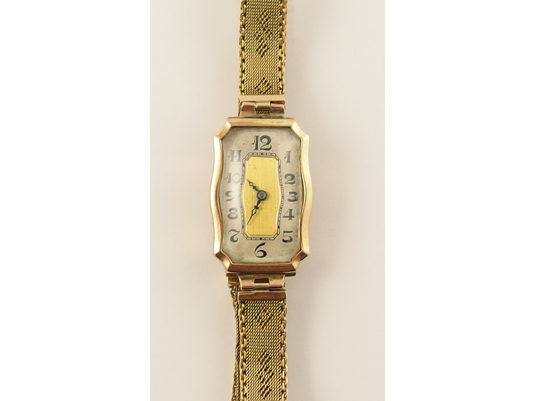 Appraisal: A ct ladies vintage watch with ct decorative woven strap