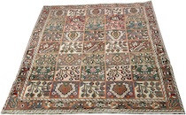 Appraisal: A Persian Bakhtiar circa Traditional Bachtiari carpet with panel design