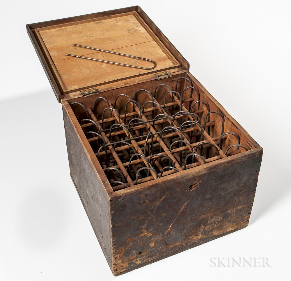 Appraisal: Box of Spider Web Instruments for Producing Crosshairs Box of